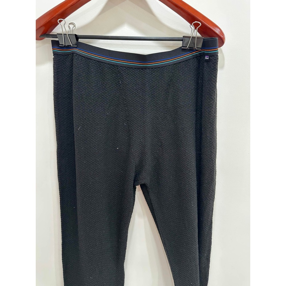 Patagonia Capilene Air Mens XXL Black Merino Wool Base Layer Leggings